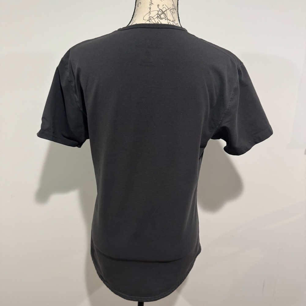 BYLT Basics Drop Cut Lux Short Sleeve TShirt Charcoal Gray Men’s Size Small - Picture 4 of 10